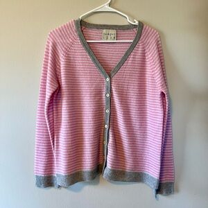 jumper 1234 striped cashmere cardigan